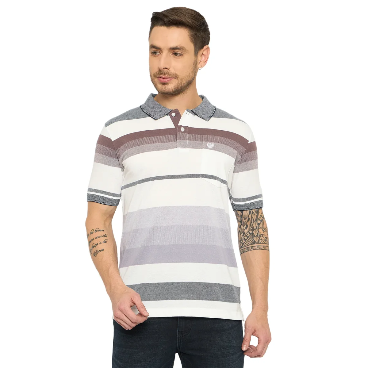 Duke Urban Men Half Sleeve Cotton Tshirt (LF7377) - Image 2