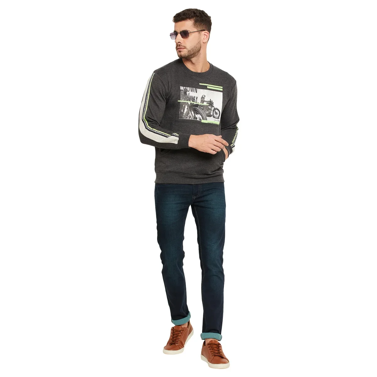 Duke Urban Men Round Neck Sweatshirt (LF3621) - Image 3