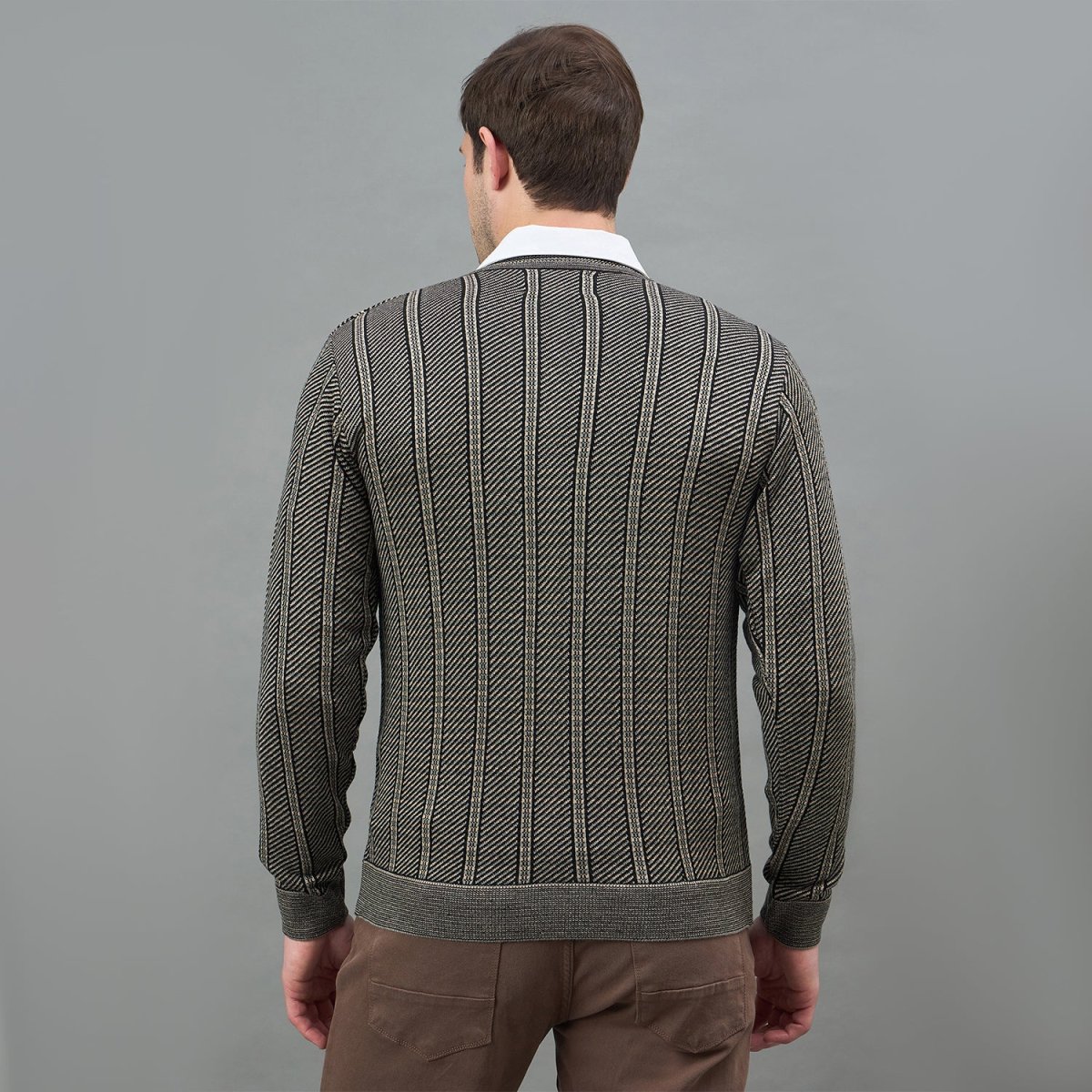 Duke Urban Men Full Sleeve V Neck Regular Sweater (SDS2411) - Image 6