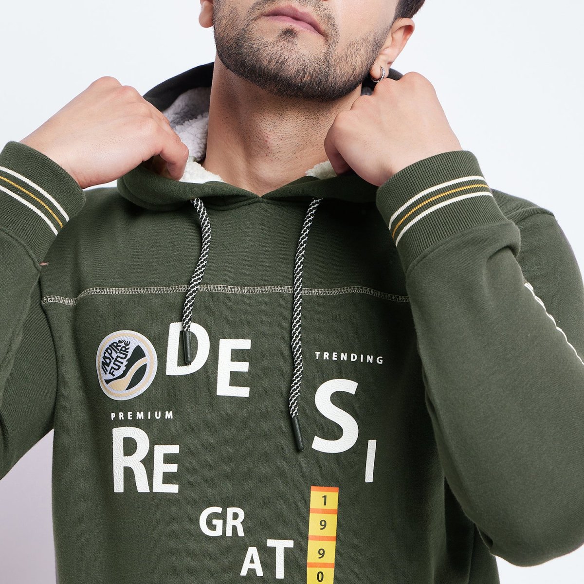 Duke Urban Men Hooded Sweatshirt (LF6232S) - Image 7